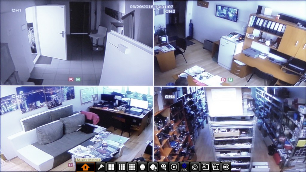 הגדרת IQ DVR CCTV Live Record