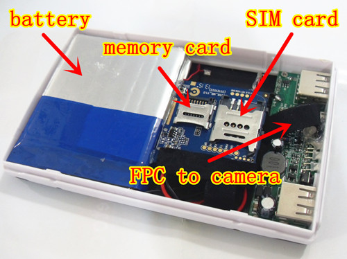 Powerbank Gsm עם מצלמה בכרטיס SIM